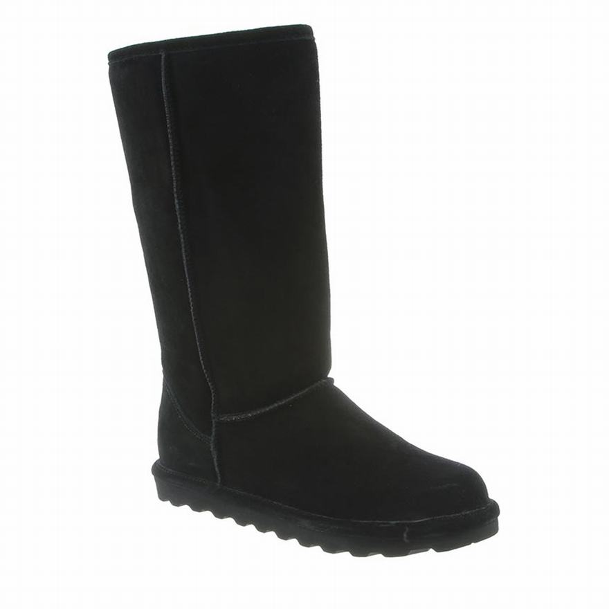 Bearpaw Elle Tall Tall Boots UK - Women's Boots Black ||QUMGHY-095||